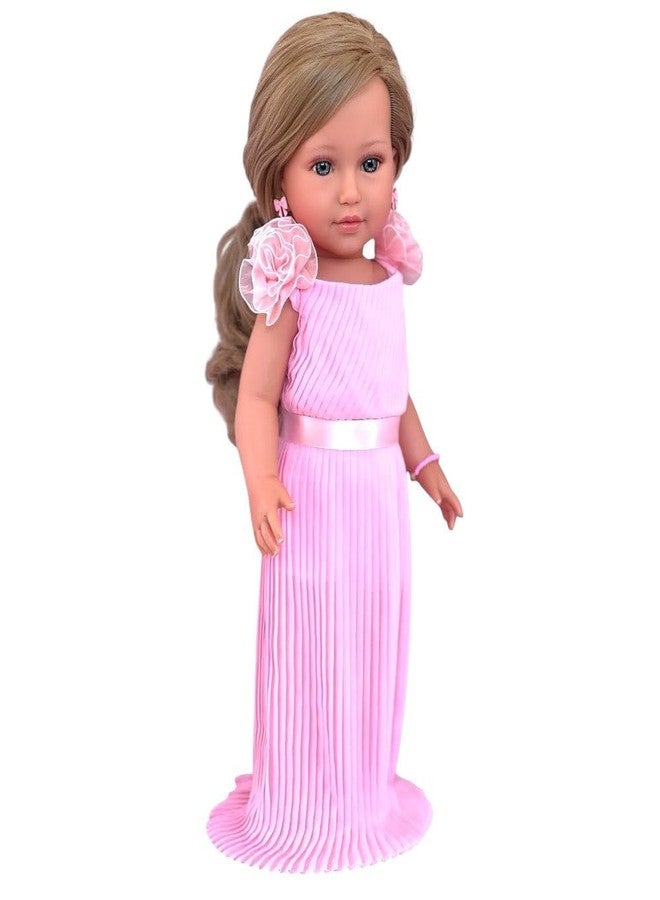 MBD 18 Inch Doll Clothes- Pink Dress with Shoes Fits 18 Inch Kennedy and Friends Dolls- Complete with Shoes and Underwear - Image 1