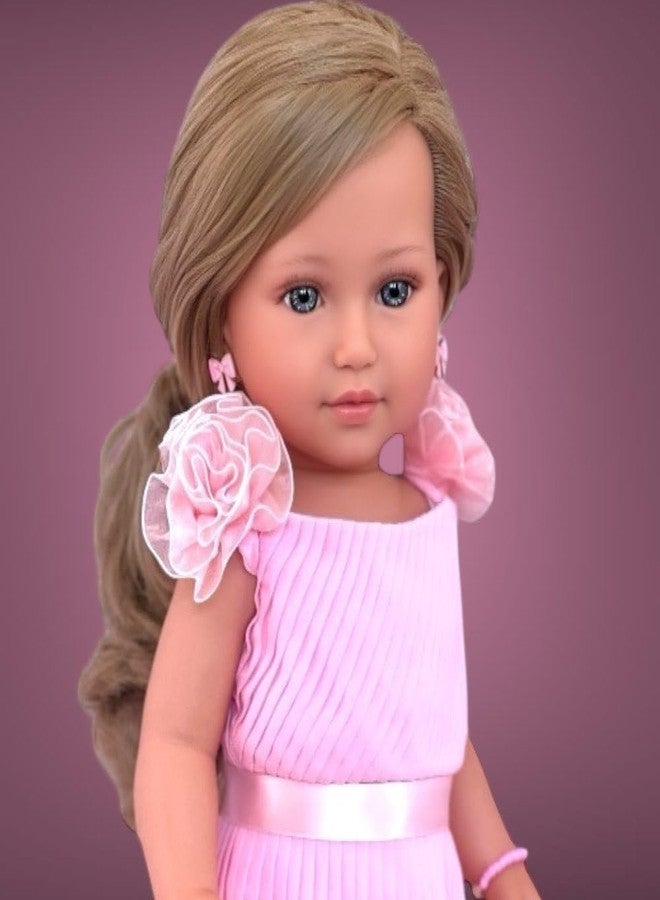 MBD 18 Inch Doll Clothes- Pink Dress with Shoes Fits 18 Inch Kennedy and Friends Dolls- Complete with Shoes and Underwear - Image 2