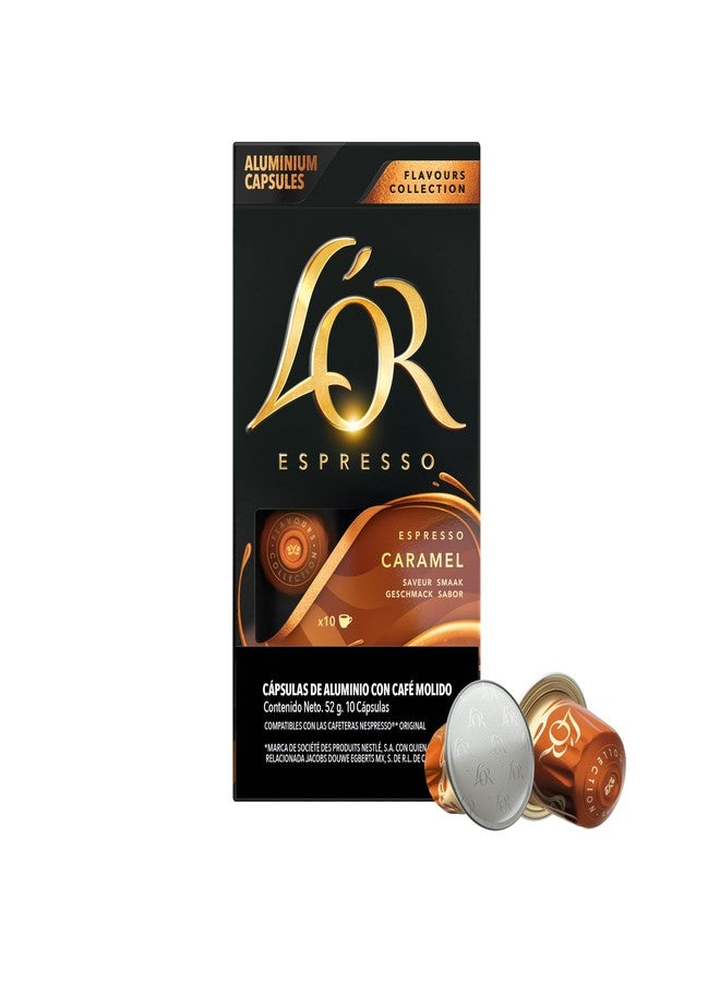 L'OR Espresso Capsules, 10 Count Caramel, Single-Serve Aluminum Coffee Capsules Compatible with the L'OR BARISTA System & *Nespresso Original Machines, 10 Count (Pack of 1) - Image 4
