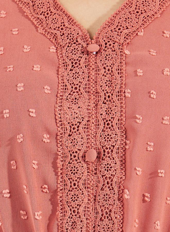 Styli Swiss Dot Midi Dress - Image 3