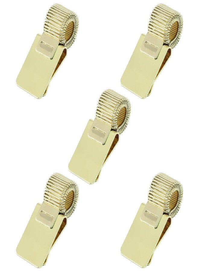 Rierdge 5 Pack Gold Metal Pen Holder, Pen Holder with Adjustable Spring Pen Loop Holder for Notebook Clipboard in Home, School, Office - Image 5