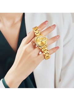 OLEVS OLEVS Automatic Women Watch Self Winding Mechanical Fashion Bracelet Set Luxury Stainless Steel Luminous Date Waterproof Ladies Wrist Watch  - Image 2