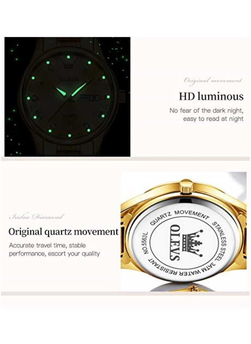 OLEVS OLEVS Automatic Women Watch Self Winding Mechanical Fashion Bracelet Set Luxury Stainless Steel Luminous Date Waterproof Ladies Wrist Watch  - Image 5