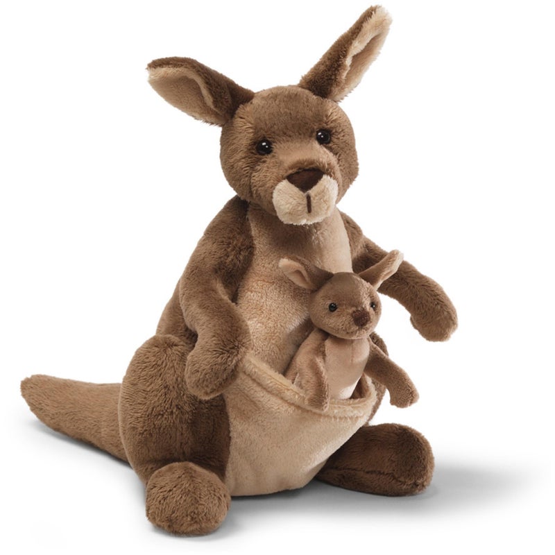 GUND Jirra Kangaroo with Removable Joey Plush, Stuffed Animal for Ages 1 and Up, Brown, 10â€ - Image 1