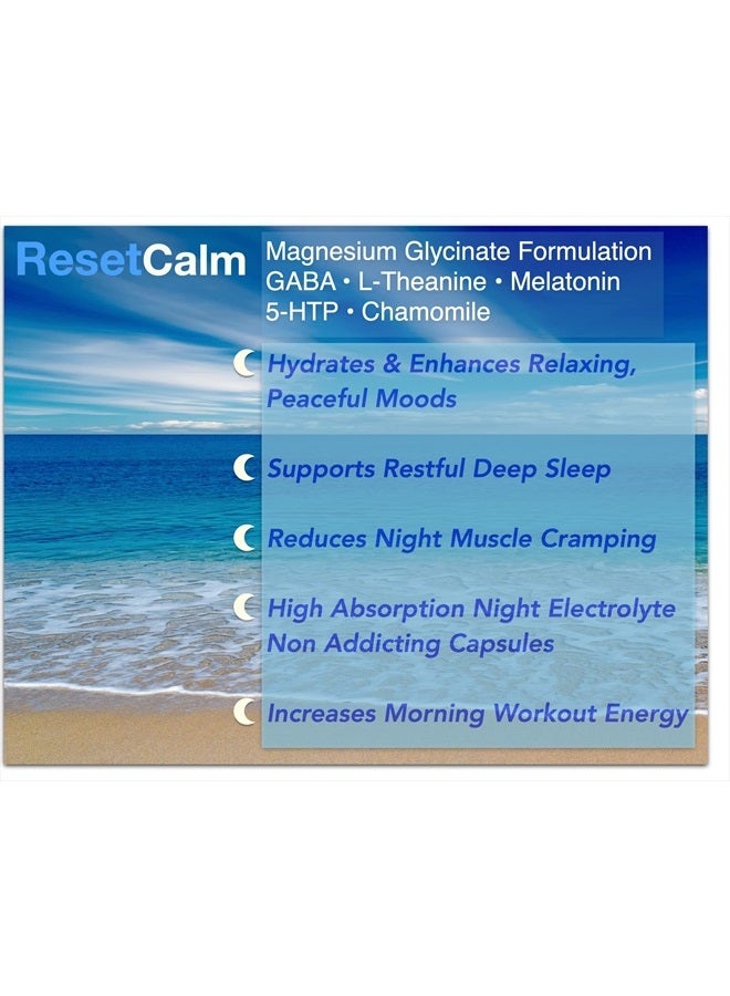 general Calm, Night Electrolyte Formula, Magnesium Glycinate, Pink Hymalayan Salt, Potassium, Melatonin, 5-HTP, GABA, L-Theanine, Chamomile - Image 2