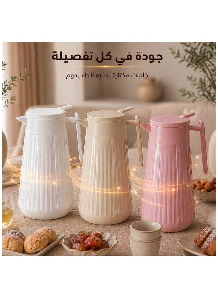 ريبون ترمس شاي وقهوة بتصميم أنيق وعزل حراري 1 لتر - RE-14-003 - Image 4