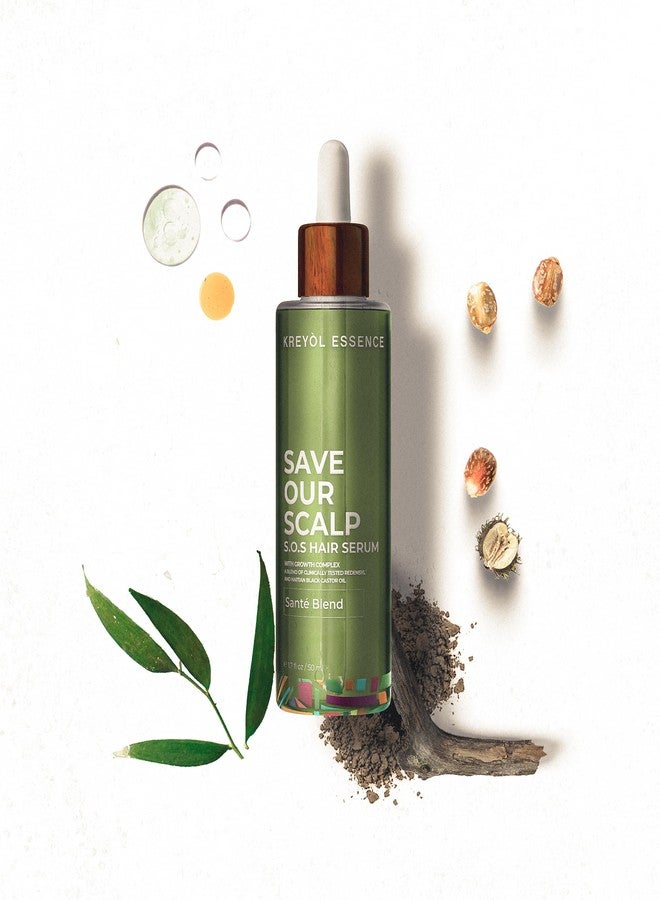 KREYÒL ESSENCE Kreyol Essence - Save Our Scalp Serum (S.O.S Serum) - Redensyl + Haitian Black Castor oil, Fuller Looking Hair, Cold Pressed Castor Oil, Natural Ingredients 1.7 oz - Image 2