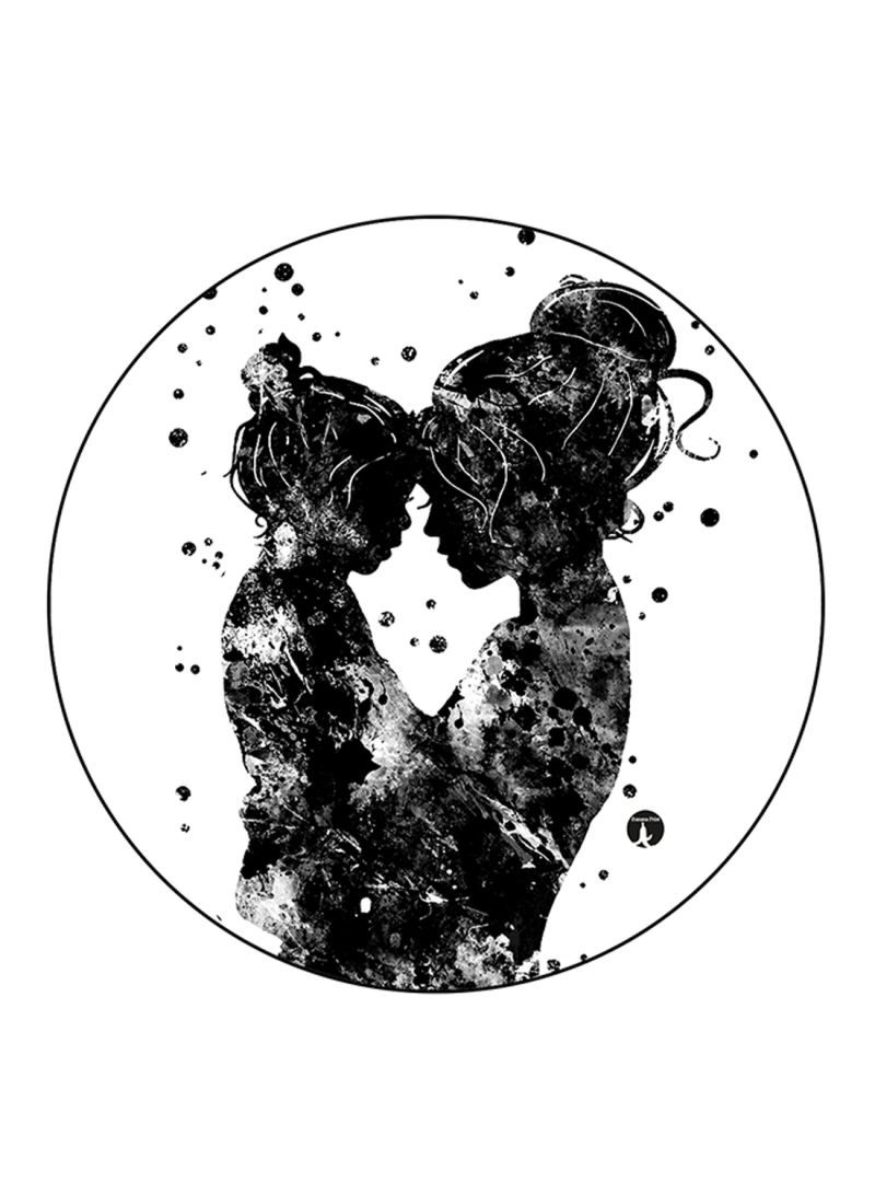 RKN دبوس مطبوع للأم باللونين الأسود والأبيض - Image 1