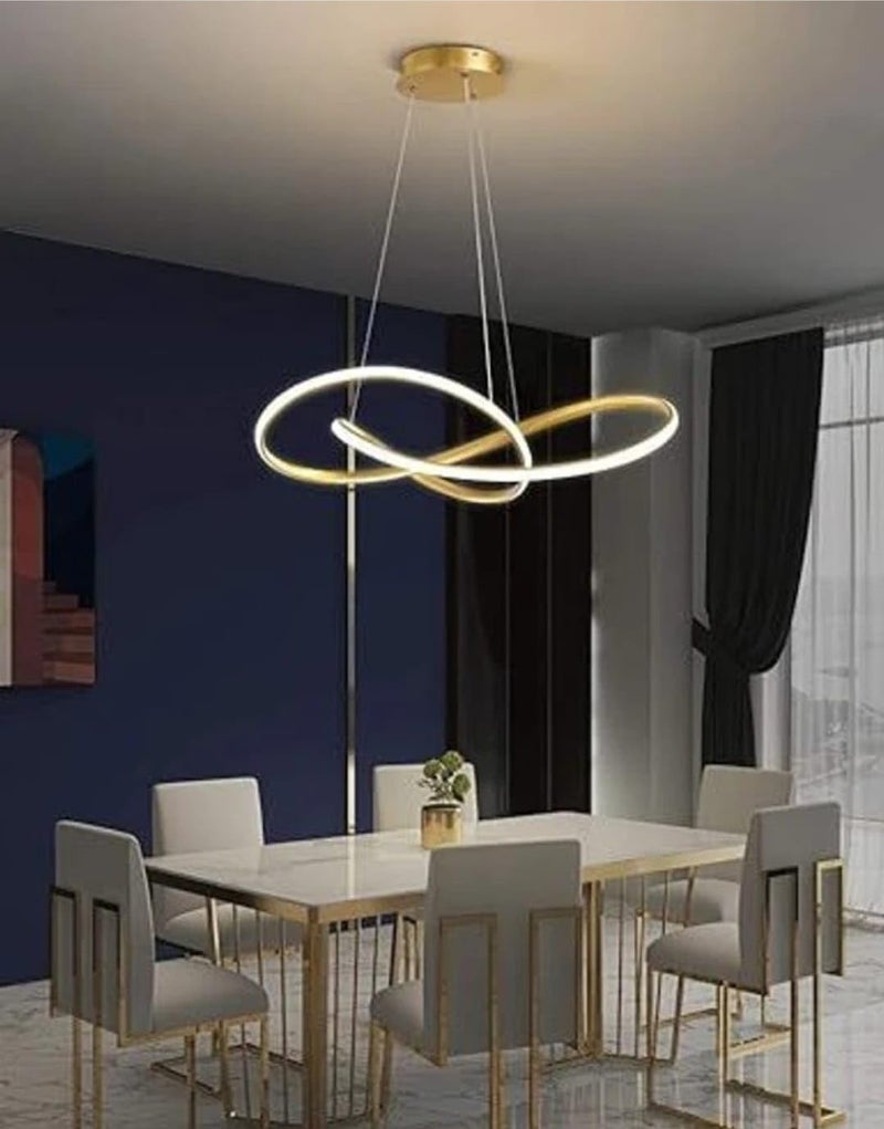 BrightLyt Premium Finish LED Chandelier Light for Living Room Ceiling, Hanging Light for Dining Table, Hanging Light for Home Decoration, Jhumar/Jhoomer for Hall Ceiling (Cool, Warm and Natural White) - Image 2