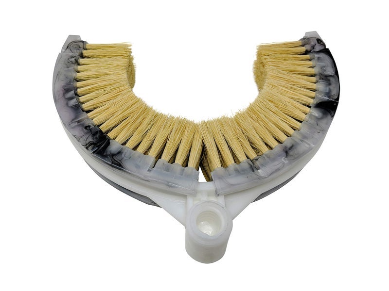 Teravan Curved Wash Brush for Exhaust Stack Pipes with Natural Tampico Fiber, Truck Cleaning Brush, Ideal Scrub Brush for Truck Exhaust Stack Pipes ((8"-10" Diameter) - Image 2