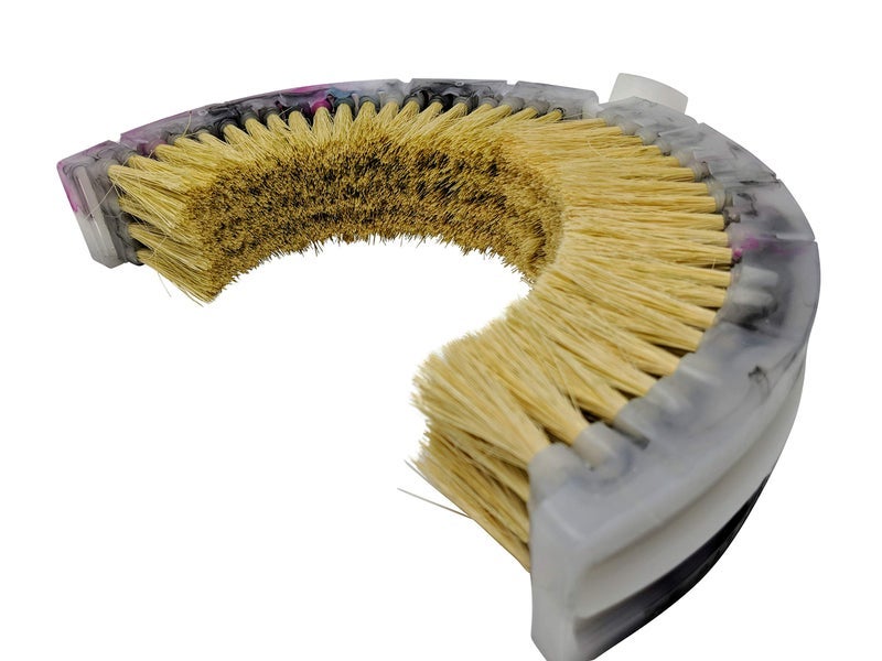 Teravan Curved Wash Brush for Exhaust Stack Pipes with Natural Tampico Fiber, Truck Cleaning Brush, Ideal Scrub Brush for Truck Exhaust Stack Pipes ((8"-10" Diameter) - Image 1