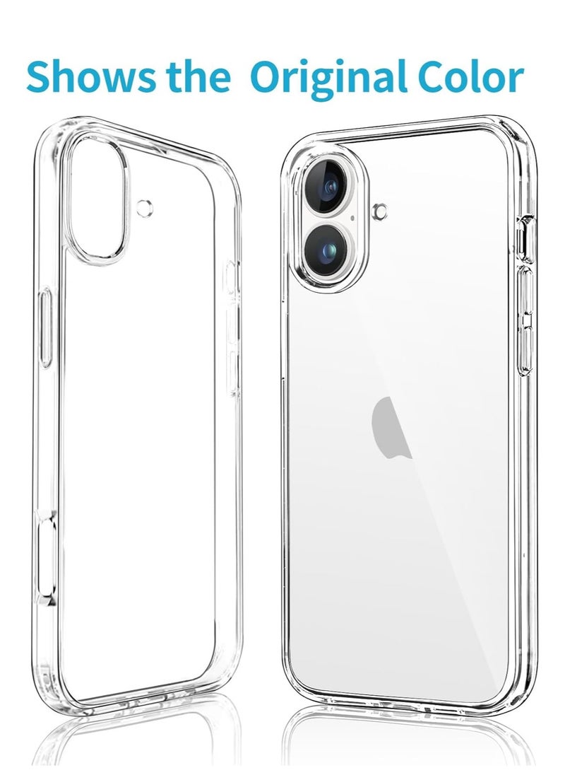 BORTONY - iPhone 16 Plus Case Cover 6.7 Inch Scratch Resistant Crystal Clear Soft TPU iPhone 16 Plus Cover Precise Cutouts Slim Fit Protective Case Easy to Install Compatible with Apple iPhone 16 Plus - Image 1