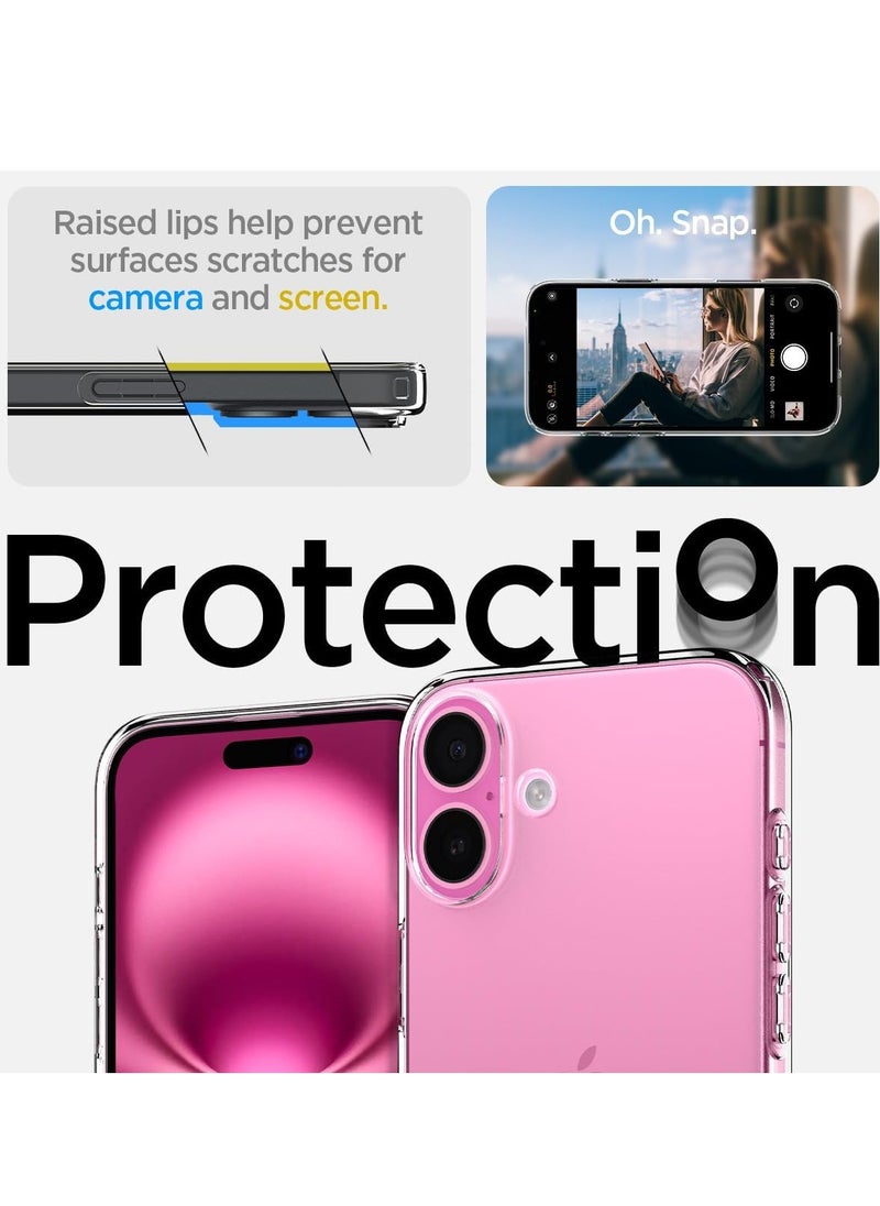 BORTONY - iPhone 16 Plus Case Cover 6.7 Inch Scratch Resistant Crystal Clear Soft TPU iPhone 16 Plus Cover Precise Cutouts Slim Fit Protective Case Easy to Install Compatible with Apple iPhone 16 Plus - Image 1