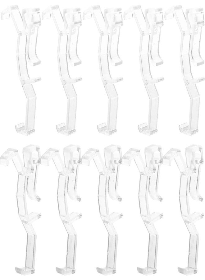 مجموعة مشابك ستائر شفافة من هومسفو، 20 قطعة، مقاس 2.75 بوصة، بتصميم أخدود مخفي، سهلة التركيب، إكسسوارات ستائر ديكورية للمنزل والمكتب - Image 1