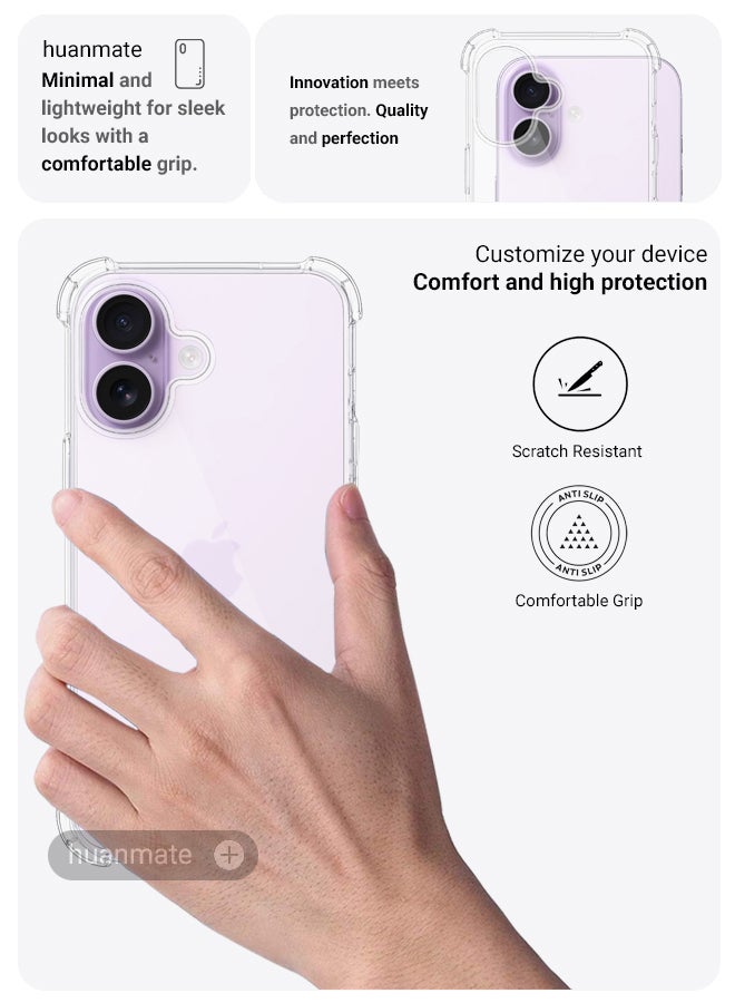 2 in 1 Apple iPhone 17 Protection Pack - Ultra Clear Shockproof Case & Edge-to-Edge Screen Protector, 360 Degree Protection, Back Cover & Screen Protector for Apple iPhone 17 - view 3