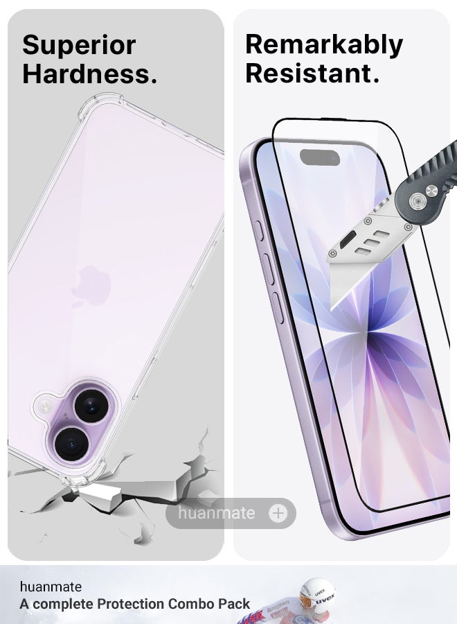 2 in 1 Apple iPhone 17 Protection Pack - Ultra Clear Shockproof Case & Edge-to-Edge Screen Protector, 360 Degree Protection, Back Cover & Screen Protector for Apple iPhone 17 - view 5