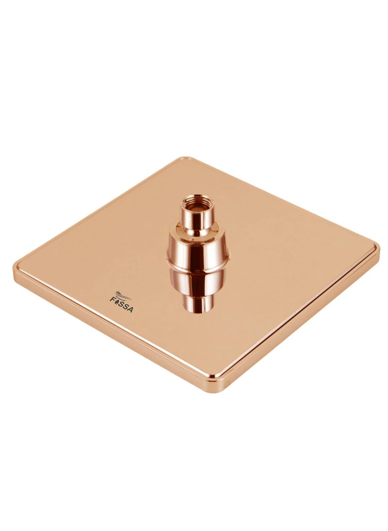 FOSSA FOSSA 8'' Rain Shower Head Taps Square High Pressure Wall Arm DIY (ROSE GOLD)  - Image 2