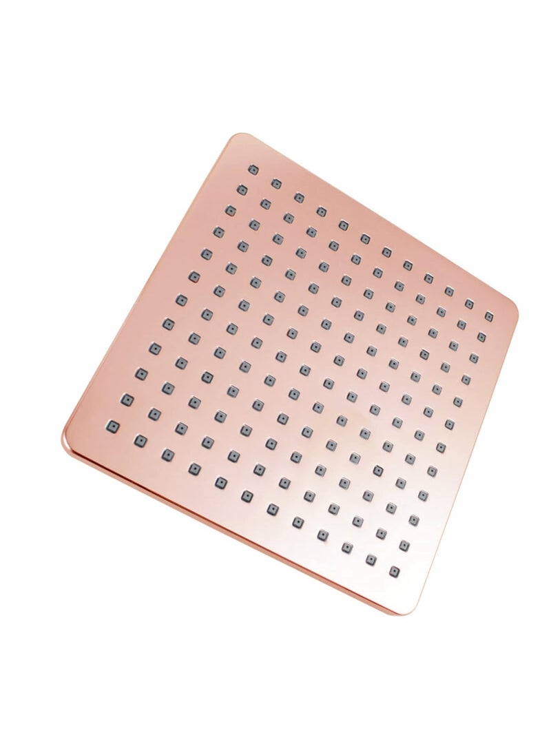 FOSSA FOSSA 8'' Rain Shower Head Taps Square High Pressure Wall Arm DIY (ROSE GOLD)  - Image 3