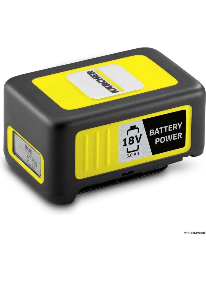KARCHER Battery Power 18/50 – 18V 5.0Ah Lithium-Ion Rechargeable Battery for Karcher Cordless Devices Black/Yellow - Image 4