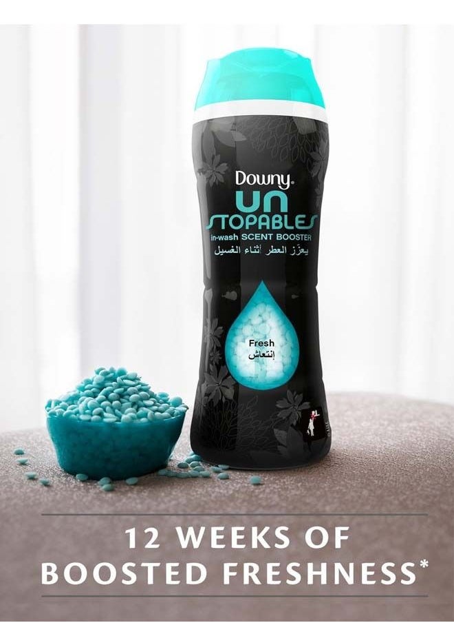 Downy - Unstopables In Wash Freshness And Scent Booster Beads Fresh Scent 1.06 Kg Blue - Image 1