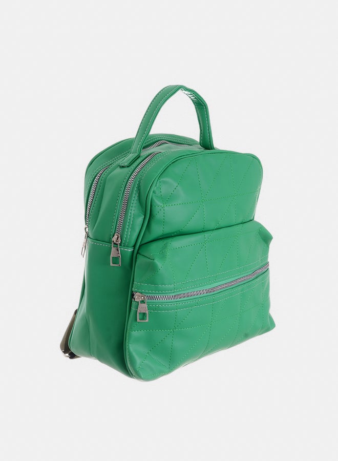 Akher el Ankoud Green girls leather backpack 