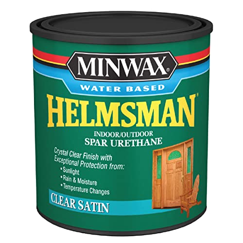 Minwax Water Based Helmsman Spar Urethane, Quart, Satin - Image 1