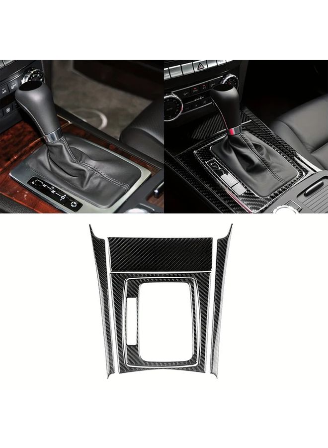 Carbon Fiber Shift Panel Cover For Mercedes C Class W204 2007 2013 Left Hand Drive - Image 4