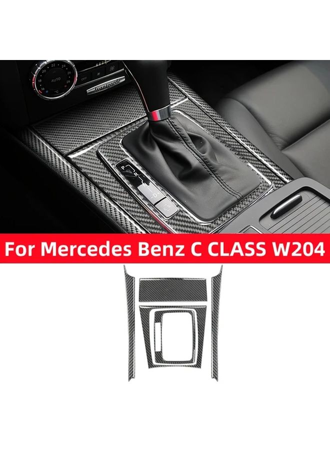 Carbon Fiber Shift Panel Cover For Mercedes C Class W204 2007 2013 Left Hand Drive - Image 1