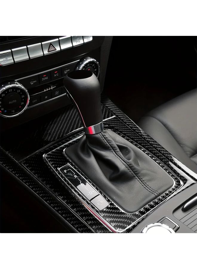 Carbon Fiber Shift Panel Cover For Mercedes C Class W204 2007 2013 Left Hand Drive - Image 3