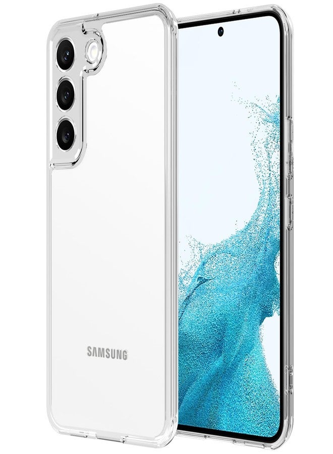 TENOC Phone Case Compatible with Samsung Galaxy S22 5G 6.1-Inch, Crystal Clear Ultra Slim Cases Soft TPU Bumper Protective Cover - Image 1