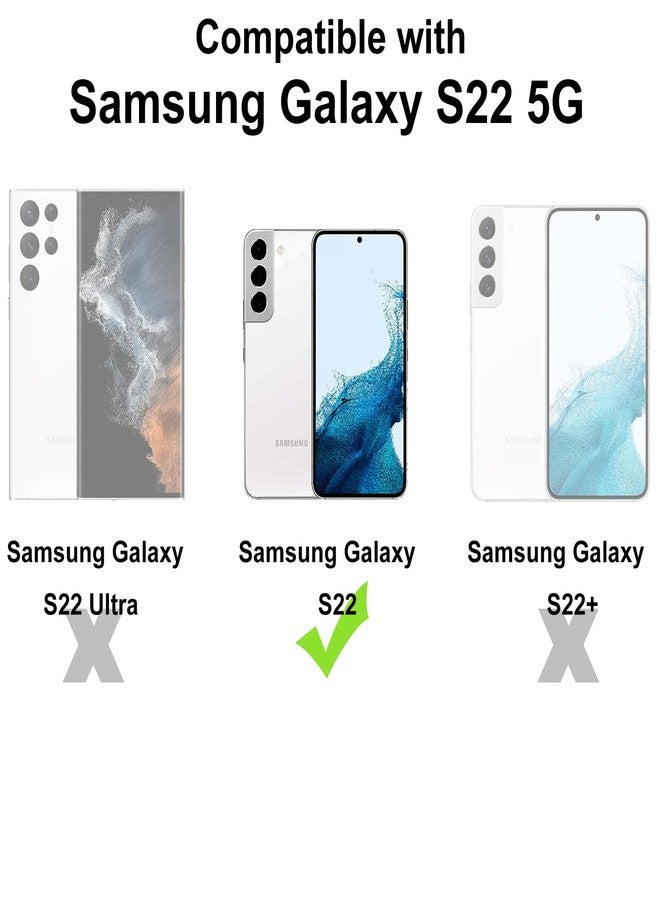 TENOC Phone Case Compatible with Samsung Galaxy S22 5G 6.1-Inch, Crystal Clear Ultra Slim Cases Soft TPU Bumper Protective Cover - Image 2