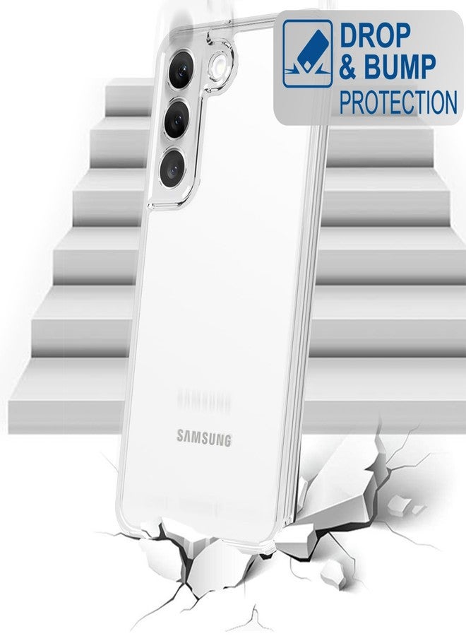 TENOC Phone Case Compatible with Samsung Galaxy S22 5G 6.1-Inch, Crystal Clear Ultra Slim Cases Soft TPU Bumper Protective Cover - Image 3
