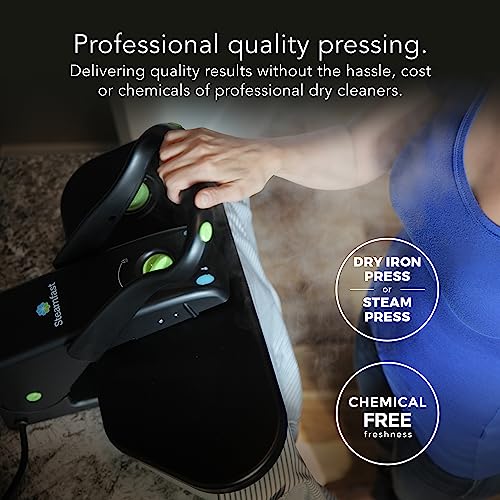Steamfast SF-623 Mid-Size Steam Press with Multiple Fabric Settings and Steam Burst Function, Black, 20.47" L x 17.16" W x 6.73" H - Image 4