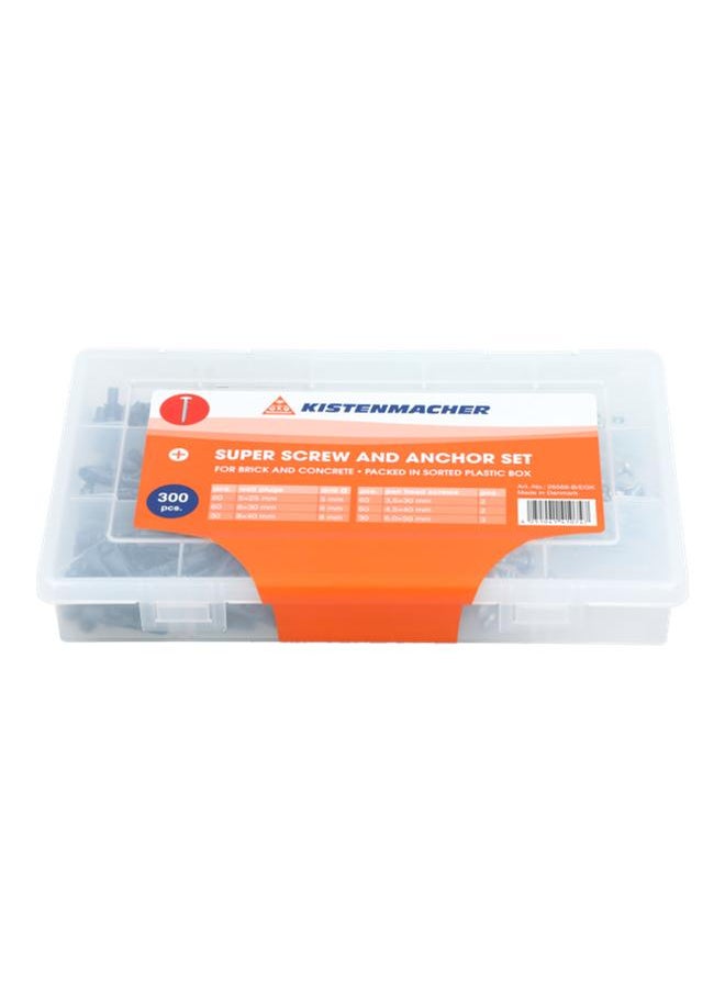 KISTENMACHER 28568-B/EGK 300-Piece Screw and Anchor Set  - Image 1