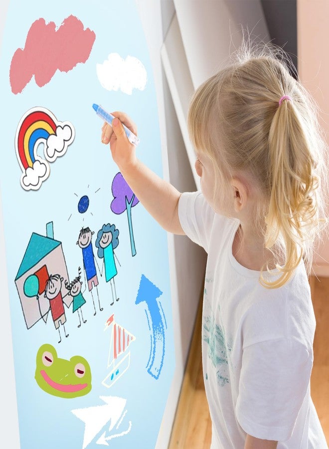 LYZZXI Magnetic Arch Wall Decal: Self-Adhesive Chalkboard for Kids Playroom and Classroom Decor 31" x 39" (Sky Blue) - Image 2