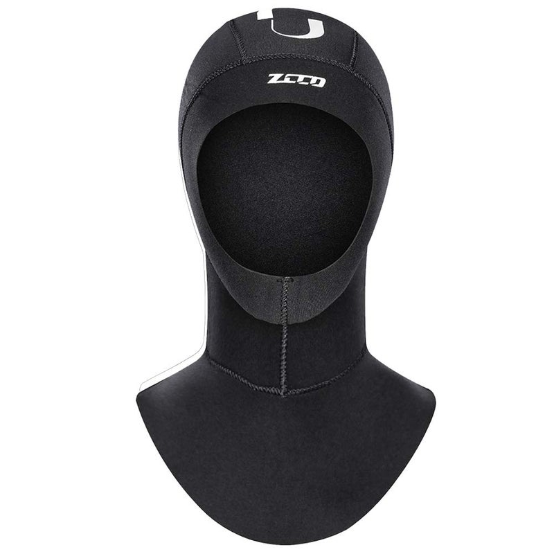 Skyone Neoprene Wetsuit Hood Scuba Diving Hood 3MM 5MM for Men Women Youth, Bib Dive Cap Surfing Thermal Hood for Kayaking Snorkeling Swimming Sailing Canoeing Water Sports (3mm Black New, M) - Image 4