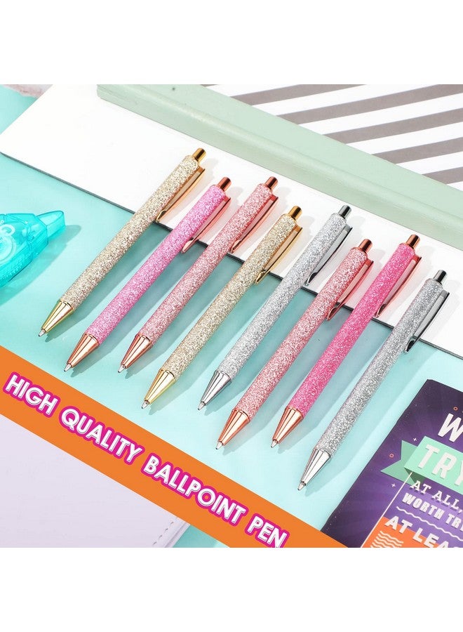 لينوزين 20 قطعة من أقلام الحبر الجاف المعدنية القابلة للسحب، أقلام لطيفة وجميلة، حبر أسود، أقلام كتابة مريحة، أقلام هدايا ذات رأس متوسط للوازم المكتبية (فضية) - Image 3