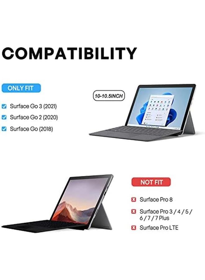 Procases Shockproof Case For Microsoft Surface Go 3 2021 Surface Go 2 2020 Surface Go 2018 Case Upgraded Protective Cover Case With Pen Holder Compatible With Type Cover Keyboard –Navy - Image 2