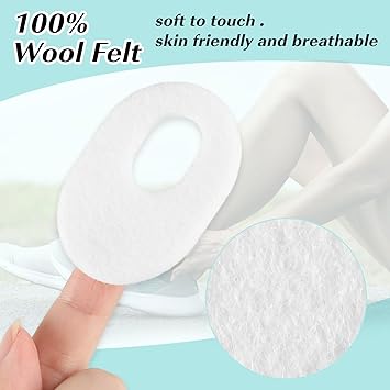 Aster 30 Pack Corn Pads for Bottom of Foot Soft Felt Oval Shape Callus Cushion Adhesive Foot Callus Pads for Men and Women Self Stick Callus Corn Pad to Relief Pain from Calluses Corns Blisters - Image 3