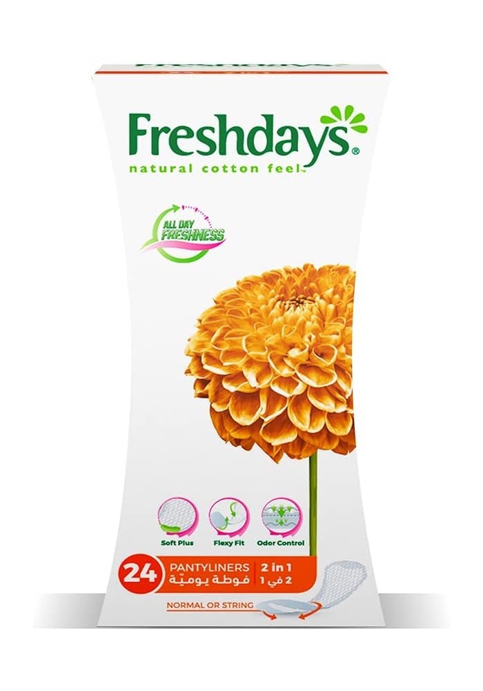 Freshdays Daily Liners Normal 2 In 1 - 24 Pads - Image 2