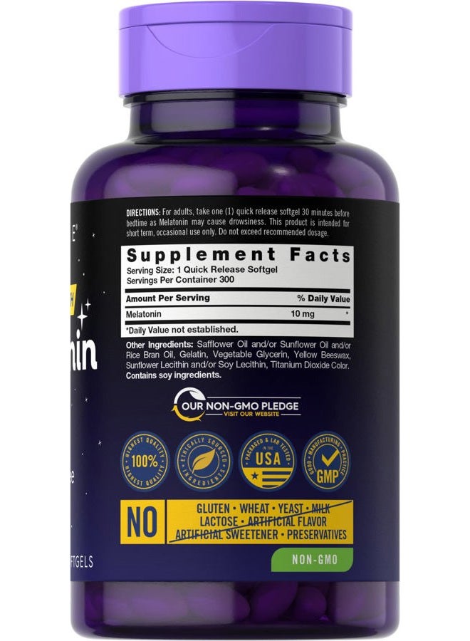 Carlyle Extra Strength Melatonin 10mg, 300 Softgels - Image 2