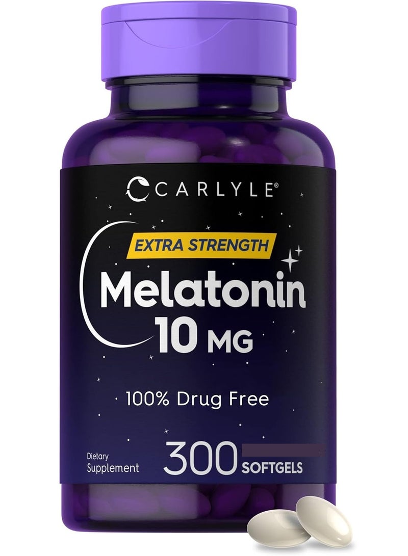 Carlyle Extra Strength Melatonin 10mg, 300 Softgels - Image 1