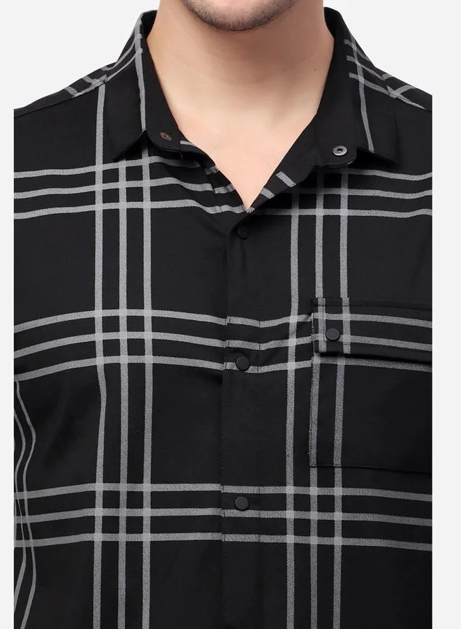Stylox Stylox Checked Short Sleeve Regular Fit Shirt