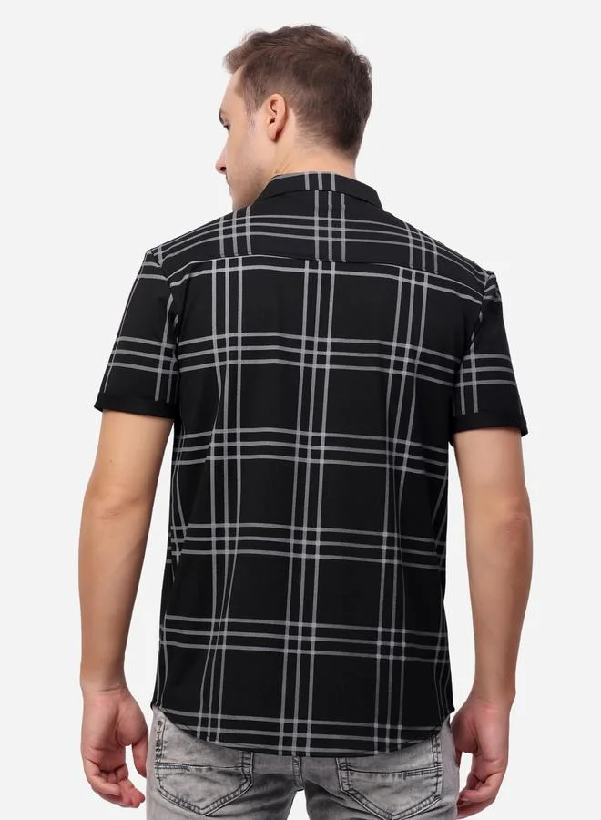 Stylox Stylox Checked Short Sleeve Regular Fit Shirt