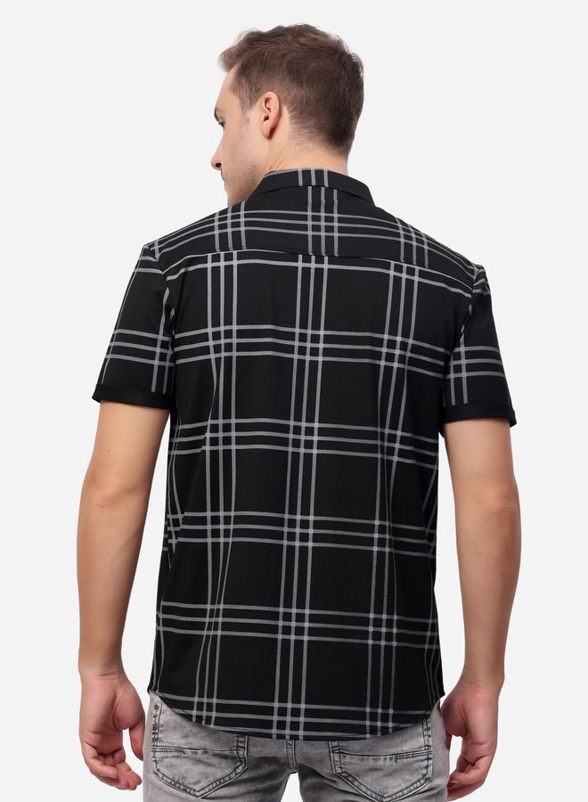 Stylox Checked Short Sleeve Regular Fit Shirt - Image 4