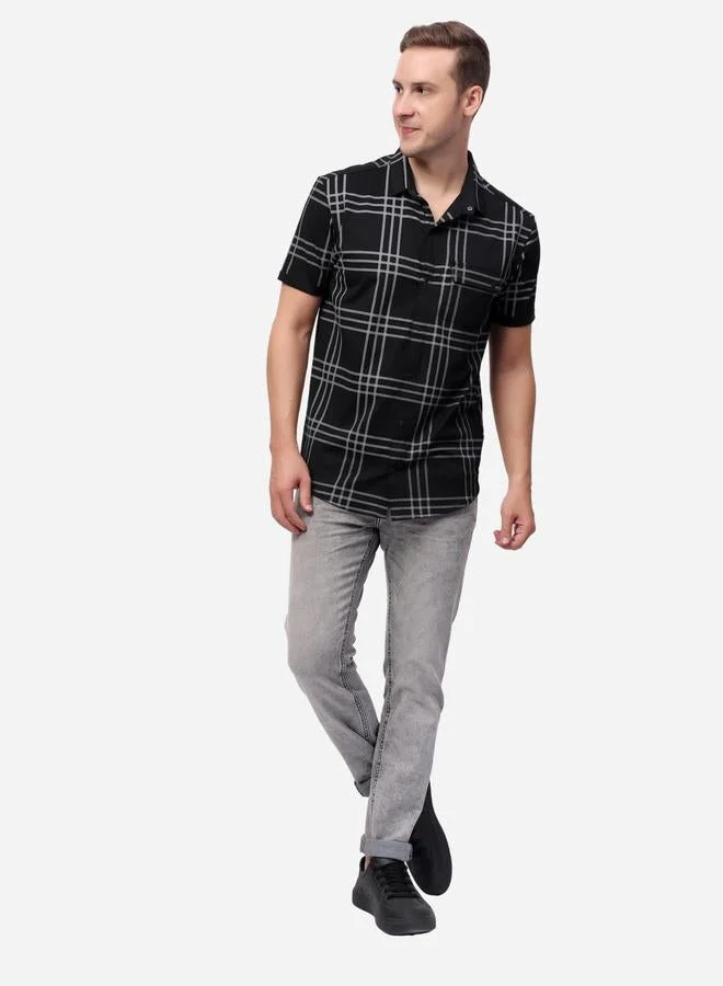 Stylox Stylox Checked Short Sleeve Regular Fit Shirt