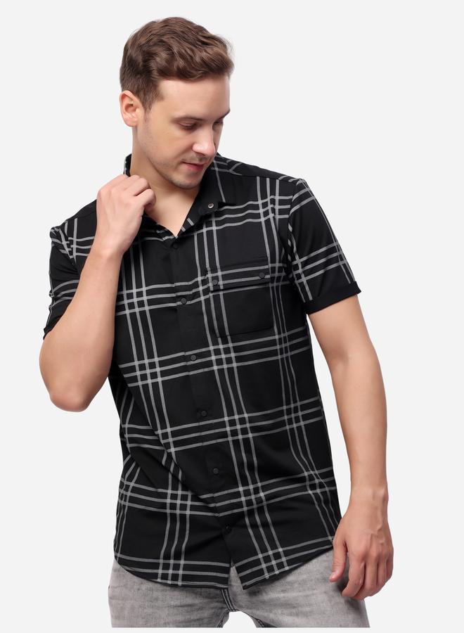 Stylox Checked Short Sleeve Regular Fit Shirt - Image 5