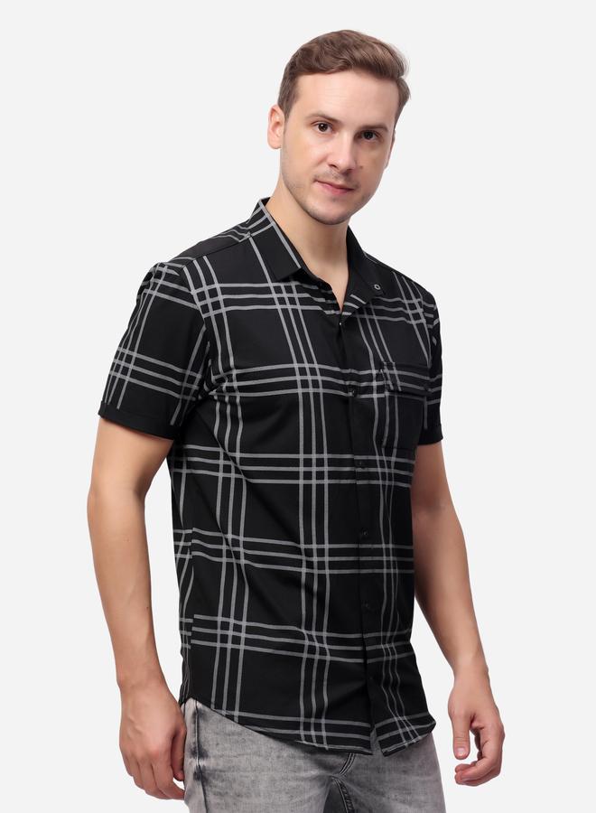 Stylox Checked Short Sleeve Regular Fit Shirt - Image 1