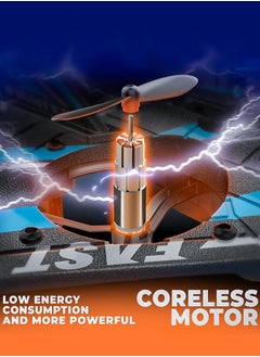 Eworld Remote Control Fighter Plane Drone with Gravity Sensor, 2.4GHz Four-Axis Drone for Aerial Photography and Stunts, Remote-Controlled Aircraft with Gesture Control Watch for Ages 14+  - Image 2