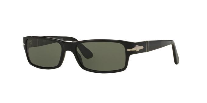 Persol Po2747S Rectangular Sunglasses, Black/Green Polarized, 57 Mm - Image 5